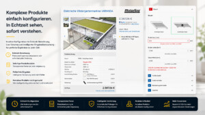 Komplexe Produkte einfach konfigurieren. In Echtzeit sehen, sofort verstehen.